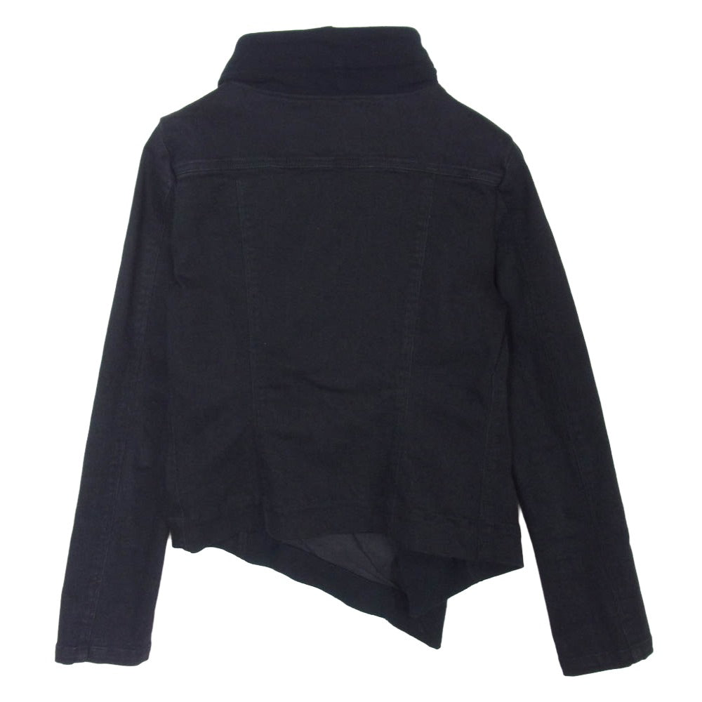 バジュラ スウェット ストレッチデニム切替 ライダース ジャケット ブラック系 2【中古】