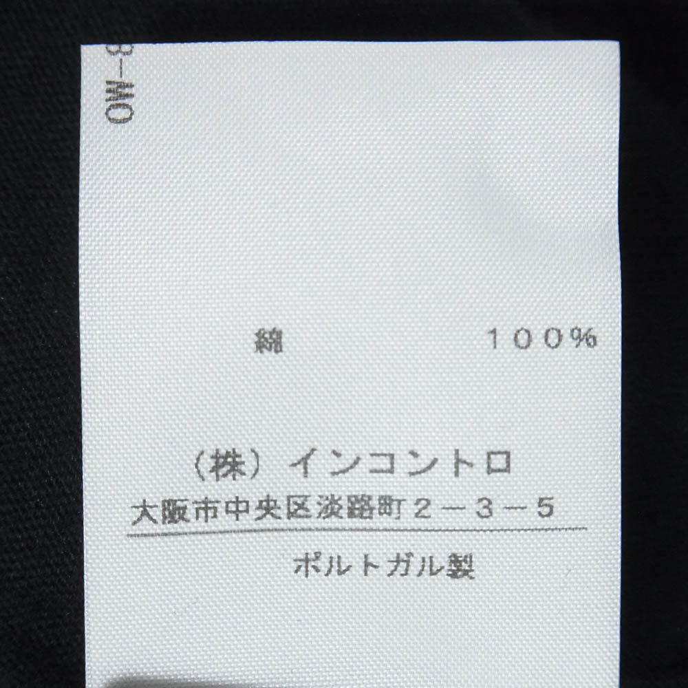 ANN DEMEULEMEESTER アンドゥムルメステール インコントロタグ 国内正規品 コットン天竺 ダブルボタン カーディガン ブラック系 38【中古】