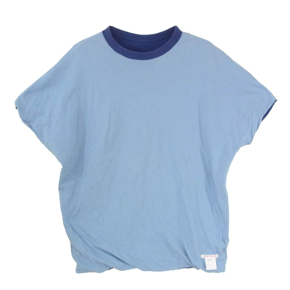 ネセサリーオアアンネセサリー N.O.UN REVERCE T リバーシブル コットン Tシャツ カットソー ブルー系 M【中古】