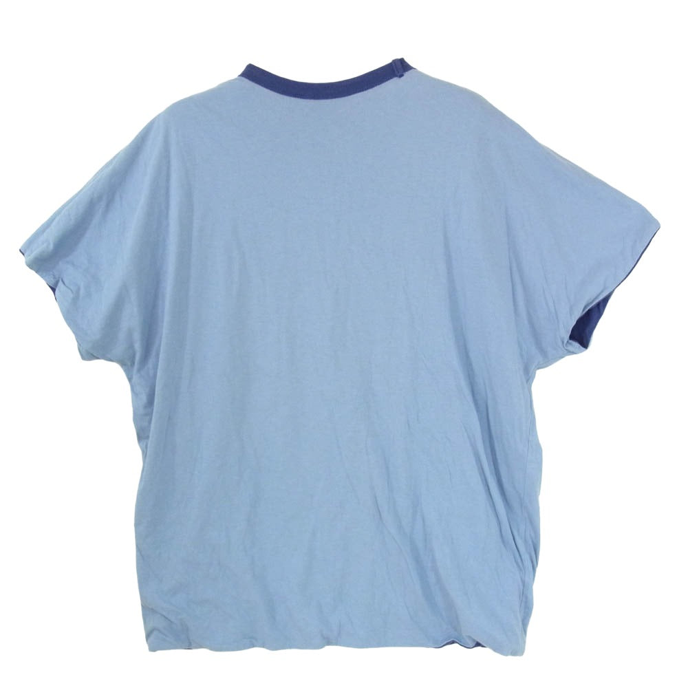 ネセサリーオアアンネセサリー N.O.UN REVERCE T リバーシブル コットン Tシャツ カットソー ブルー系 M【中古】