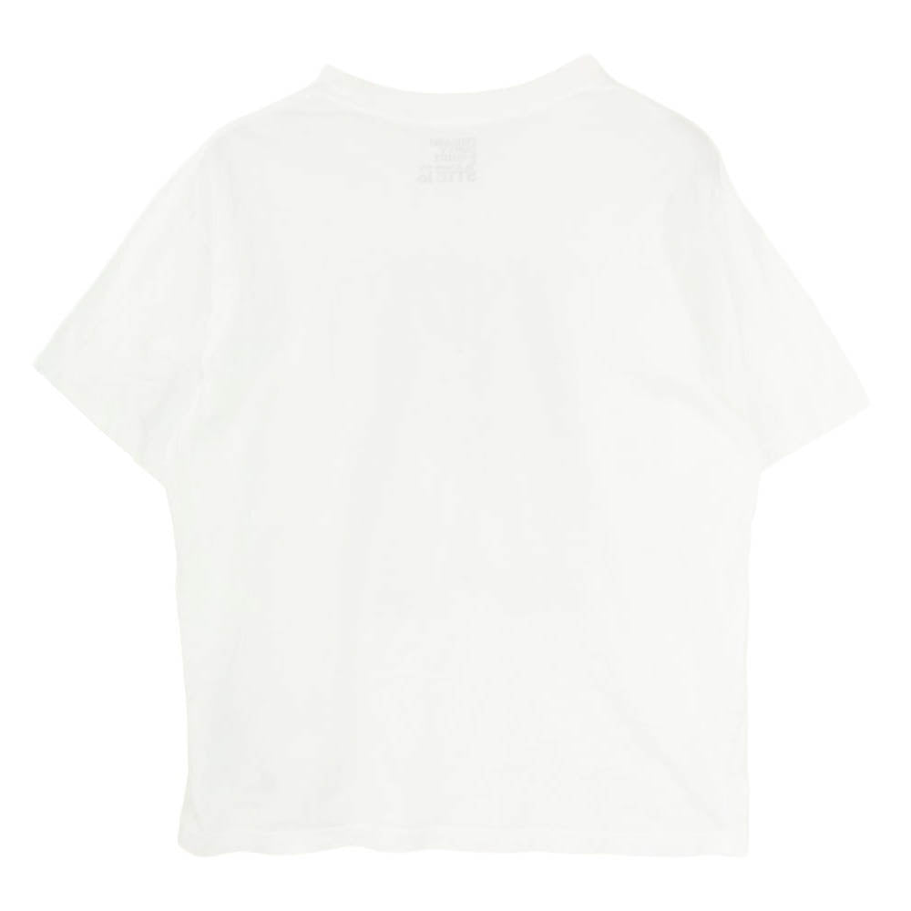 マインデニム 25AW 25MND-STL007 Stie-lo × Irina.L Sideways figure T-SH イリーナ・ラザレアヌ フォト プリント コットン クルーネック 半袖 Ｔシャツ ホワイト系 M【中古】