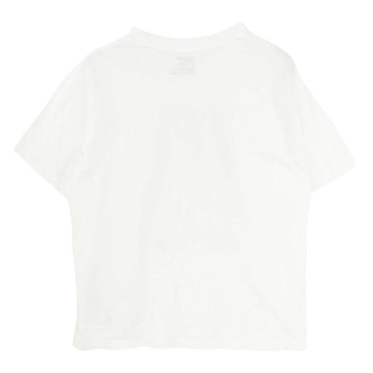 マインデニム 25AW 25MND-STL007 Stie-lo × Irina.L Sideways figure T-SH イリーナ・ラザレアヌ フォト プリント コットン クルーネック 半袖 Ｔシャツ ホワイト系 M【中古】