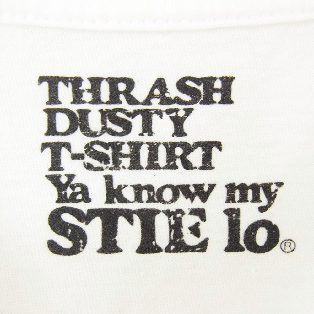 マインデニム 25AW 25MND-STL007 Stie-lo × Irina.L Sideways figure T-SH イリーナ・ラザレアヌ フォト プリント コットン クルーネック 半袖 Ｔシャツ ホワイト系 M【中古】