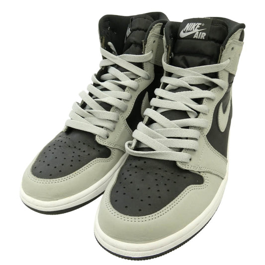 NIKE ナイキ 555088-035 Air Jordan 1 High Retro OG Shadow 2.0 エアジョーダン1 ハイ レトロ シャドウ ハイカット スニーカー ブラック系 グレー系 28cm【中古】