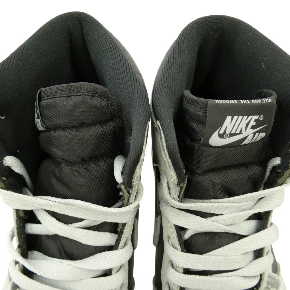 NIKE ナイキ 555088-035 Air Jordan 1 High Retro OG Shadow 2.0 エアジョーダン1 ハイ レトロ シャドウ ハイカット スニーカー ブラック系 グレー系 28cm【中古】