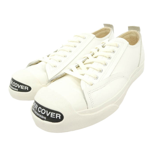 UNDERCOVER アンダーカバー 24AW UC2D9F02 LOGO LEATER SNEAKERS ロゴ プリント カウハイド レザー スニーカー ホワイト系 27.5cm【美品】【中古】