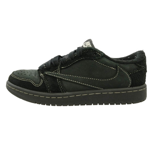 NIKE ナイキ DM7866-001 × TRAVIS SCOTT トラヴィススコット AIR JORDAN 1 LOW OG SP BLACK PHANTOM エアジョーダン ブラック ファントム ローカット スニーカー ブラック系 23cm【中古】