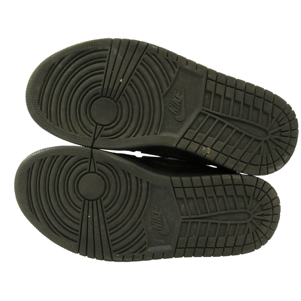 NIKE ナイキ DM7866-001 × TRAVIS SCOTT トラヴィススコット AIR JORDAN 1 LOW OG SP BLACK PHANTOM エアジョーダン ブラック ファントム ローカット スニーカー ブラック系 23cm【中古】