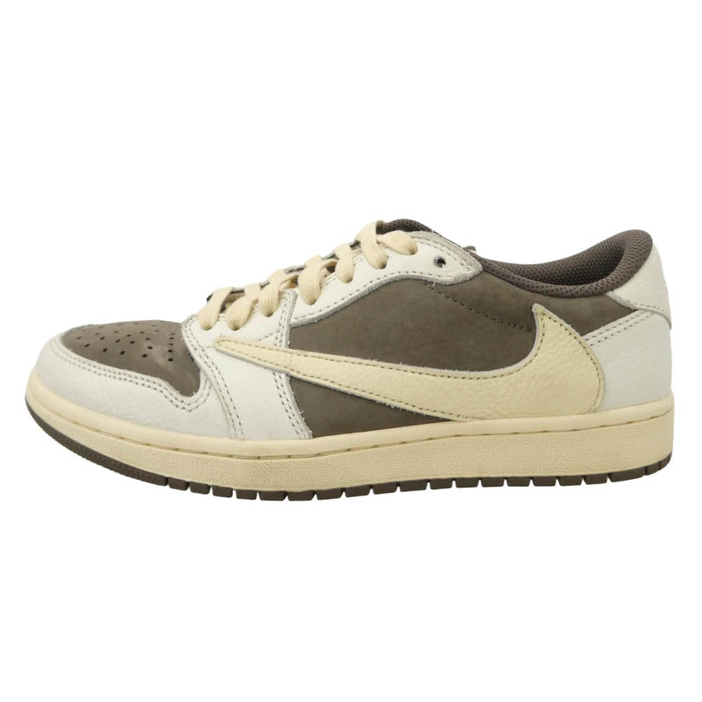 NIKE ナイキ DM7866-162 × Travis Scott トラヴィス スコット Air Jordan 1 Low REVERSE MOCH エアジョーダン ワン ロー リバース モカ ローカット スニーカー ブラウン系 24cm【中古】