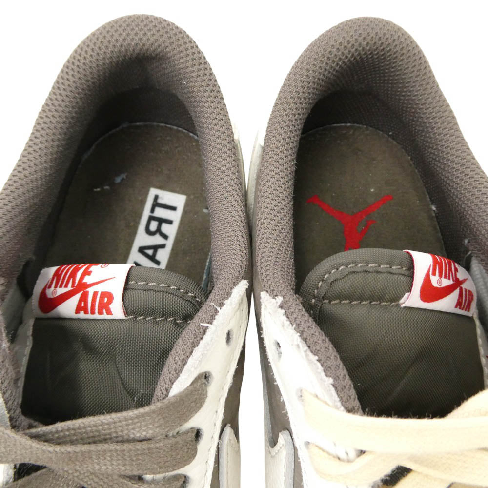 NIKE ナイキ DM7866-162 × Travis Scott トラヴィス スコット Air Jordan 1 Low REVERSE MOCH エアジョーダン ワン ロー リバース モカ ローカット スニーカー ブラウン系 24cm【中古】