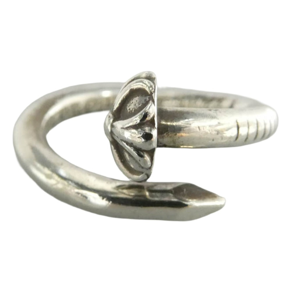 CHROME HEARTS クロムハーツ（原本無） NAIL CRSBALL ネイル クロスボール リング シルバー系 11.5号【中古】