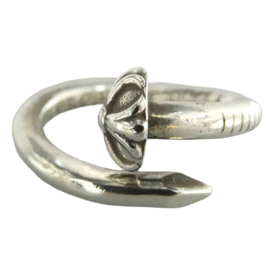 CHROME HEARTS クロムハーツ（原本無） NAIL CRSBALL ネイル クロスボール リング シルバー系 11.5号【中古】