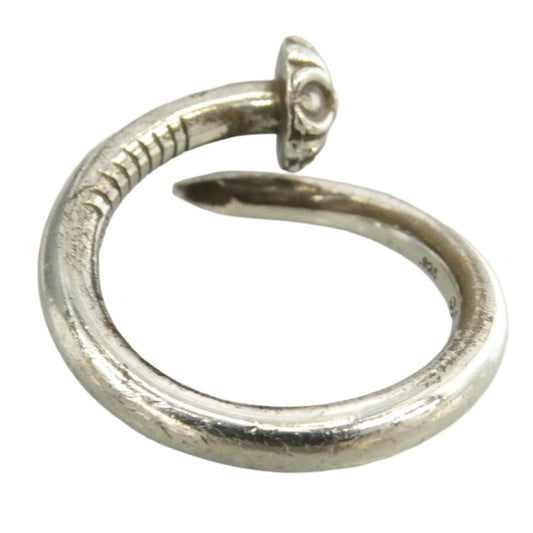 CHROME HEARTS クロムハーツ（原本無） NAIL CRSBALL ネイル クロスボール リング シルバー系 11.5号【中古】