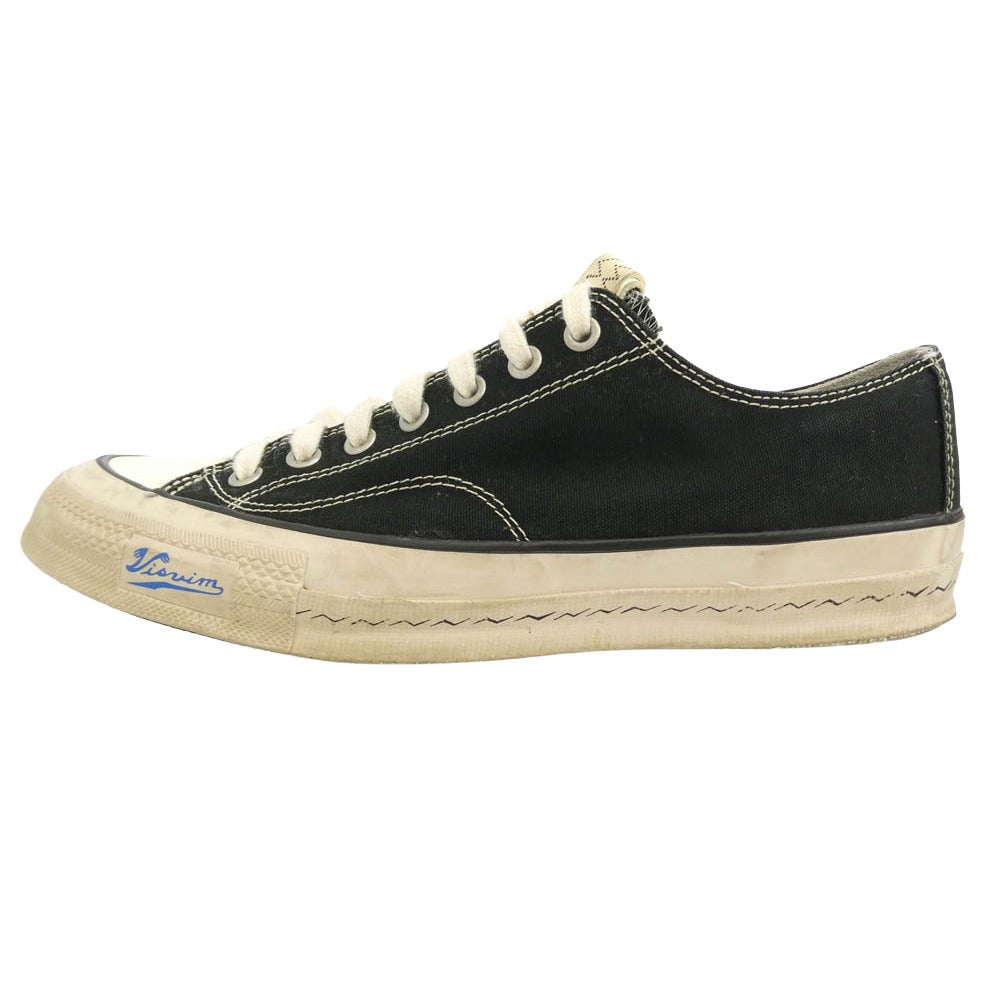 VISVIM ビズビム SKAGWAY LO スカグウェイ キャンバス ローカット スニーカー ブラック系 ホワイト系 US10【中古】