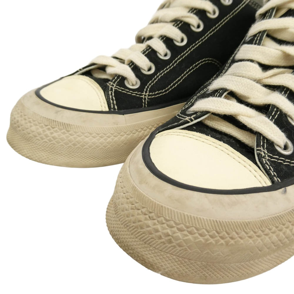 VISVIM ビズビム SKAGWAY LO スカグウェイ キャンバス ローカット スニーカー ブラック系 ホワイト系 US10【中古】