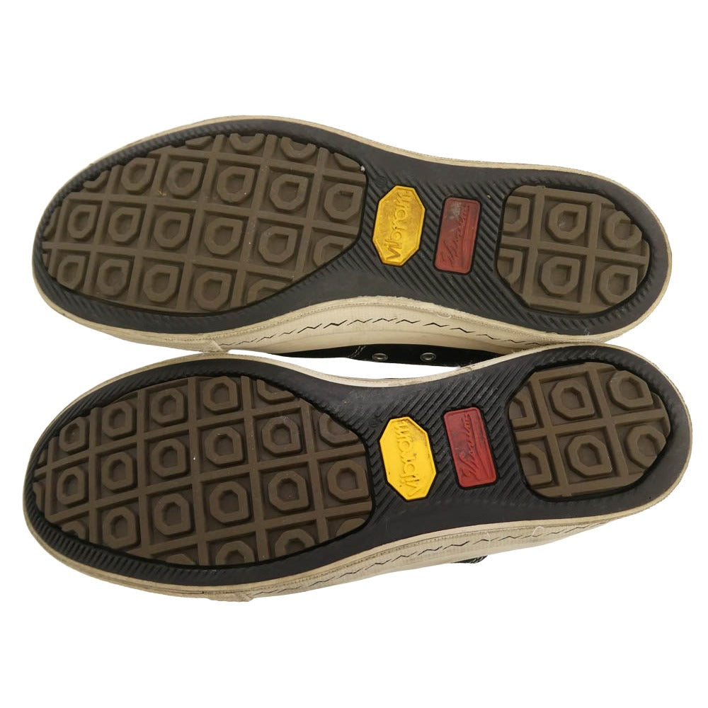VISVIM ビズビム SKAGWAY LO スカグウェイ キャンバス ローカット スニーカー ブラック系 ホワイト系 US10【中古】