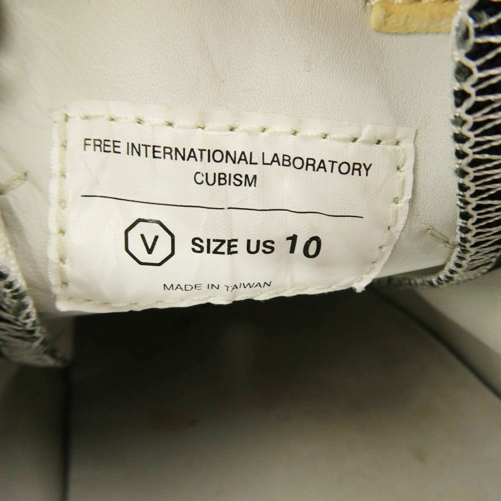 VISVIM ビズビム SKAGWAY LO スカグウェイ キャンバス ローカット スニーカー ブラック系 ホワイト系 US10【中古】