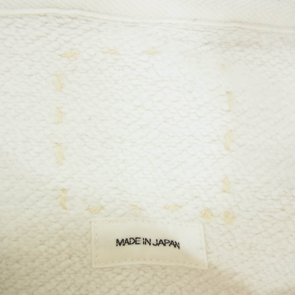 VISVIM ビズビム 23AW 0123205010017 SB HOODIE P.O. CRASH クラッシュ加工 フーディ プルオーバー パーカー ホワイト系 4【中古】