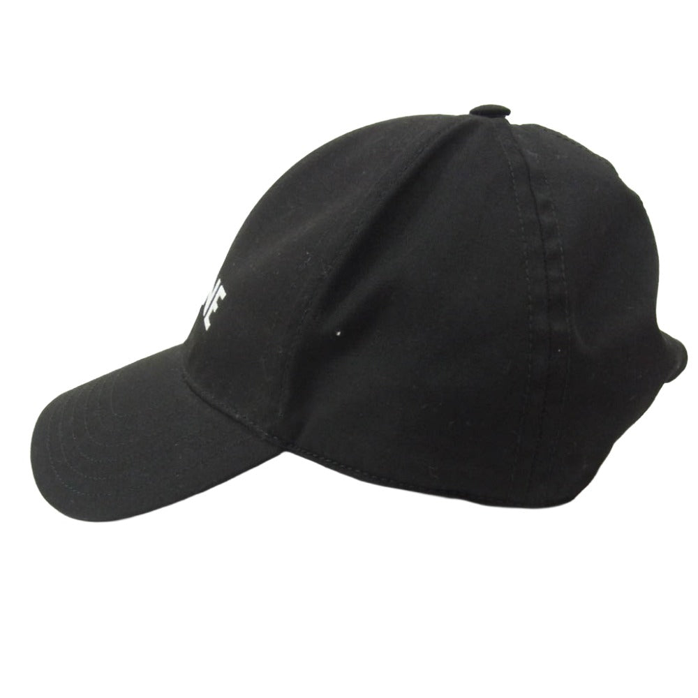 CELINE セリーヌ 2AUA1242N Logo embroidered baseball cap ロゴ 刺繡 ベースボール キャップ ブラック系 S【中古】