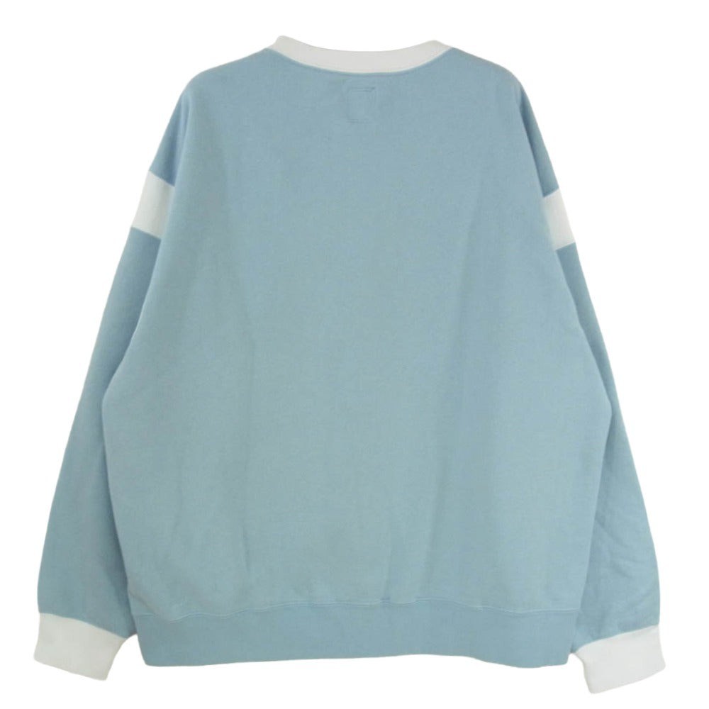 VISVIM ビズビム 25SS 0225905010001 CT JUMBO SB SWEAT L/S ICT限定 ジャンボ スウェット ライトブルー系 4【中古】