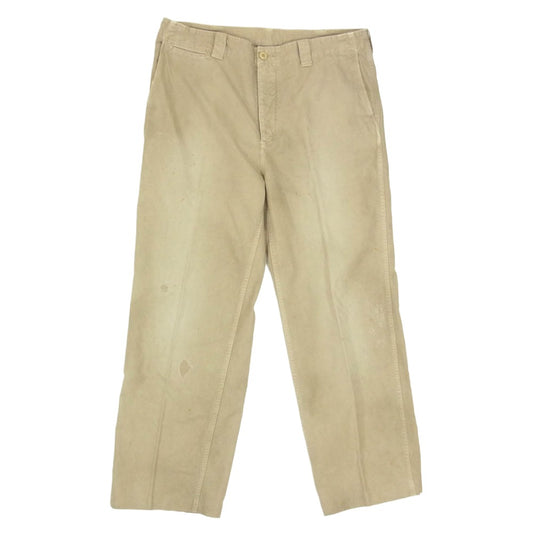 VISVIM ビズビム 0124205008009 WIDE CHINO PANTS CRASH ガーメントダイ ダメージ加工 チノ パンツ ベージュ系 4【中古】