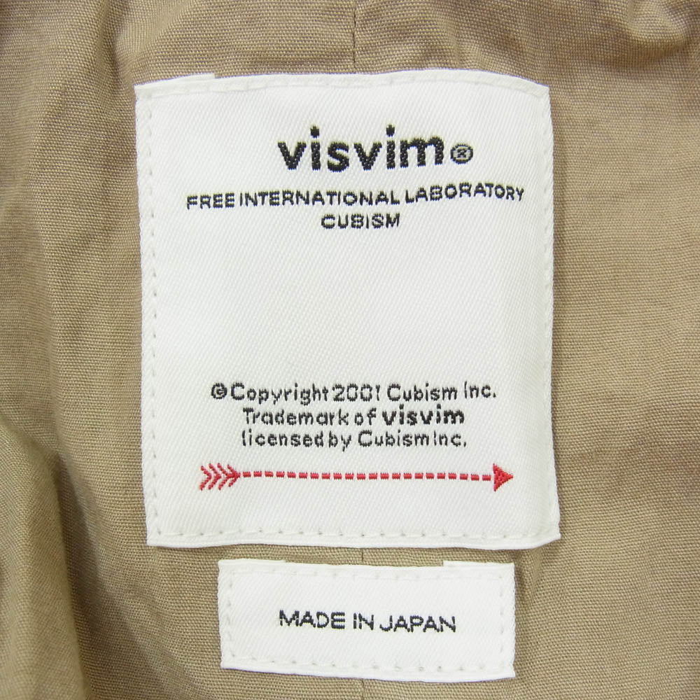 VISVIM ビズビム 0124205008009 WIDE CHINO PANTS CRASH ガーメントダイ ダメージ加工 チノ パンツ ベージュ系 4【中古】