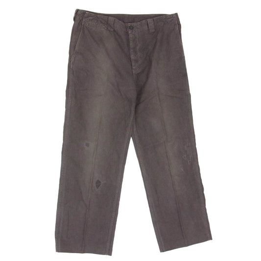 VISVIM ビズビム 24AW 0124205008009 WIDE CHINO PANTS CRASH ガーメントダイ ダメージ加工 チノ パンツ ブラック系 4【中古】