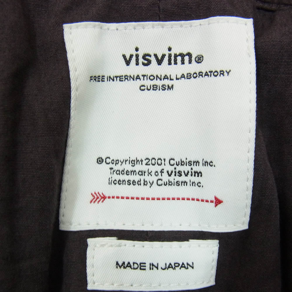 VISVIM ビズビム 24AW 0124205008009 WIDE CHINO PANTS CRASH ガーメントダイ ダメージ加工 チノ パンツ ブラック系 4【中古】