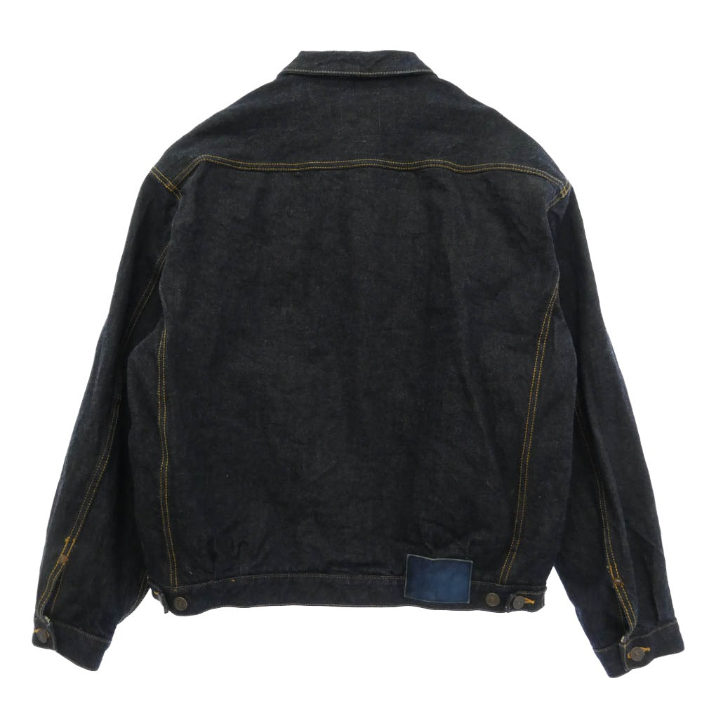 VISVIM ビズビム 22AW 0122205006002 101XX JKT RAW MUD OVERDYE 泥染め加工 オーバーダイ デニム ジャケット インディゴブルー系 3【中古】