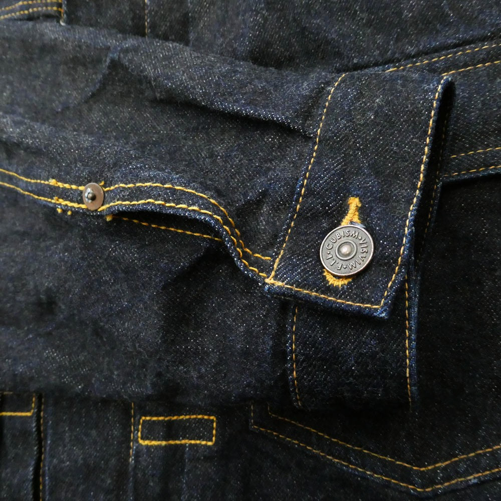 VISVIM ビズビム 22AW 0122205006002 101XX JKT RAW MUD OVERDYE 泥染め加工 オーバーダイ デニム ジャケット インディゴブルー系 3【中古】