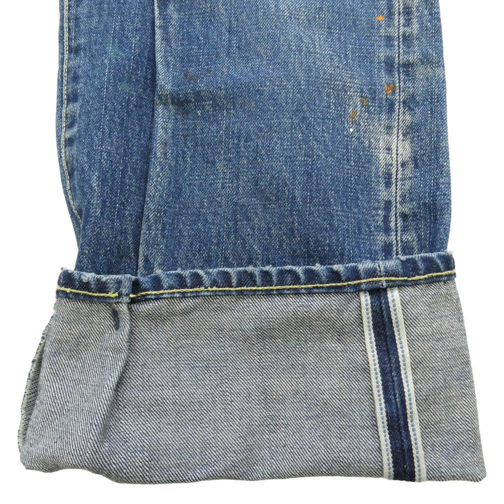 VISVIM ビズビム 21SS 0121105005024 SS JOURNEYMAN PANTS TACKED DMGD-27 ジャーニーマン タックド ダメージ加工 デニム パンツ インディゴブルー系 4【中古】