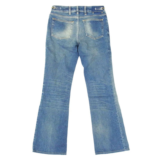 GOLDEN GOOSE ゴールデングース 25-030-510-0001-3-0 イタリア製 ホースビット フレア デニム パンツ インディゴブルー系 サイズ表記無【中古】