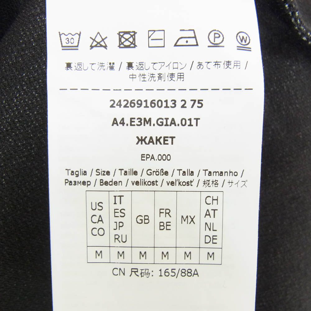 MAX&CO マックスアンドコー 2426916013 マックスマーラジャパンタグ コットン ストライプ クロップド ジャケット ブラック系 M【中古】