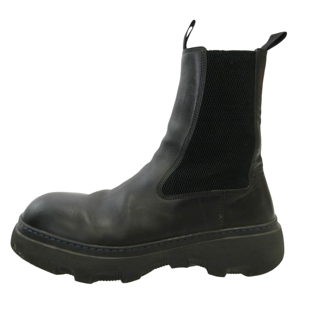 BURBERRY バーバリー 8076670 Creeper Chelsea Boot クリーパー チェルシー サイドゴア ブーツ ブラック系 43【中古】