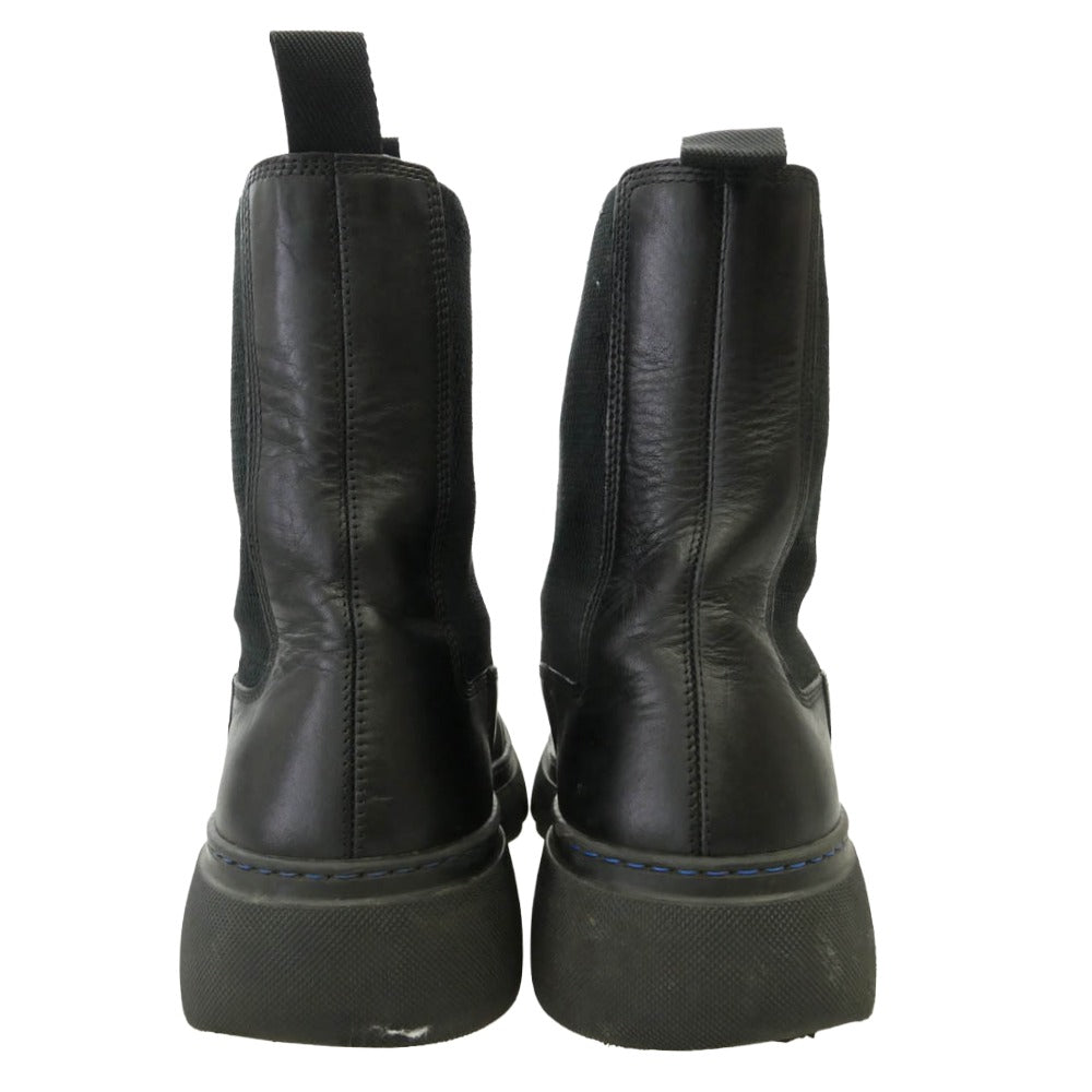 BURBERRY バーバリー 8076670 Creeper Chelsea Boot クリーパー チェルシー サイドゴア ブーツ ブラック系 43【中古】