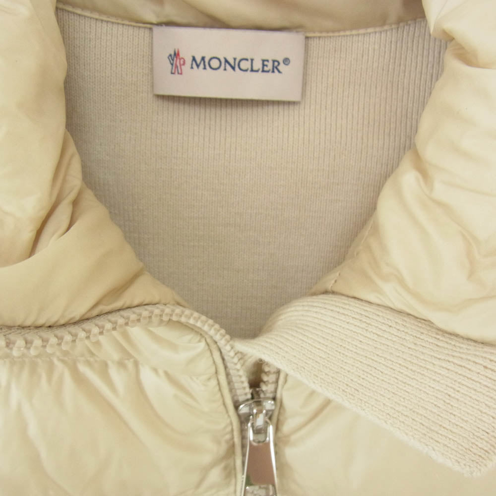 MONCLER モンクレール L19549800005 CARDIGAN TRICOT カーディガン トリコット ダウン ジップアップ ジャケット オフホワイト系 14A【中古】
