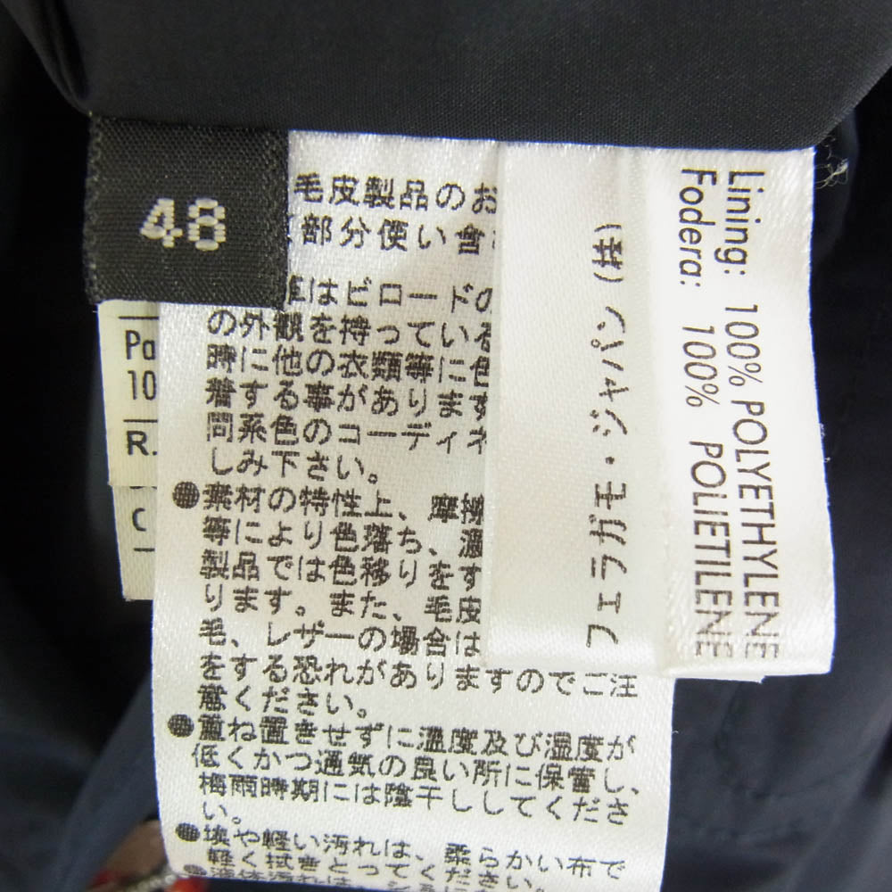 Salvatore Ferragamo サルヴァトーレフェラガモ キルティング スタンドカラー フィールド ジャケット ネイビー系 48【中古】