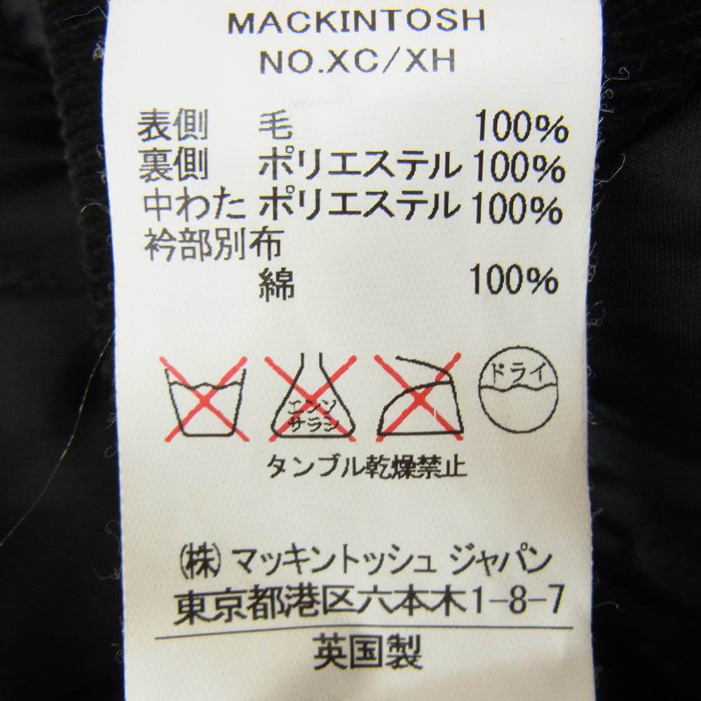 Mackintosh マッキントッシュ 7163JP XF Loro Piana社製 イタリア生地 WAVERLY ウェーバリー ウール キルティング ジャケット ブラック系 38【中古】