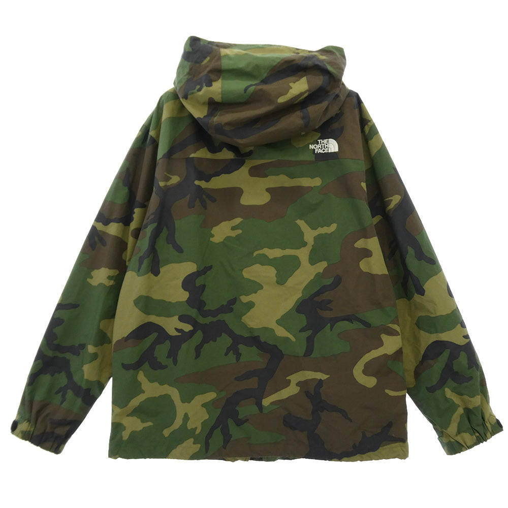 THE NORTH FACE ノースフェイス NP61525 NOVELTY SCOOP JACKET カモ柄 ノベルティ スクープ ジャケット マウンテンパーカー モスグリーン系 カーキ系 L【中古】
