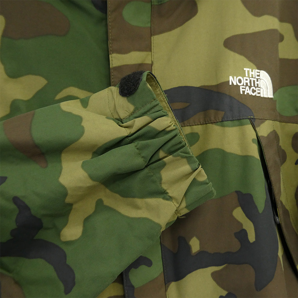 THE NORTH FACE ノースフェイス NP61525 NOVELTY SCOOP JACKET カモ柄 ノベルティ スクープ ジャケット マウンテンパーカー モスグリーン系 カーキ系 L【中古】