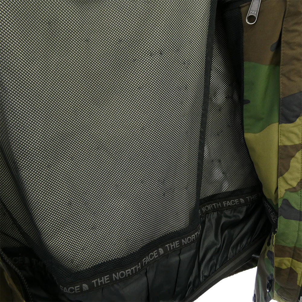 THE NORTH FACE ノースフェイス NP61525 NOVELTY SCOOP JACKET カモ柄 ノベルティ スクープ ジャケット マウンテンパーカー モスグリーン系 カーキ系 L【中古】