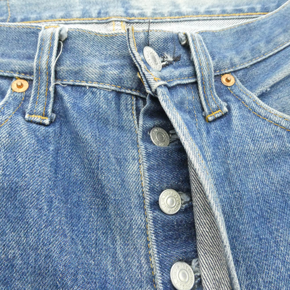 Levi's リーバイス VINTAGE ヴィンテージ 70s 1978年製 66後期 501 ボタンフライ セルビッチ デニム パンツ スモールe ボタン裏刻印6 ブルー系 不明【中古】