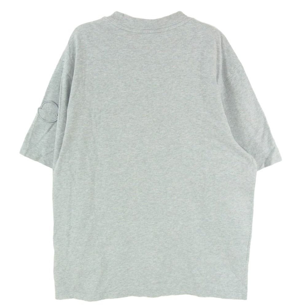 MONCLER モンクレール 22SS H20918C00038 8390T モンクレールジャパンタグ SS T-SHIRT フェルトロゴ Tシャツ 半袖 カットソー グレー系 L【中古】