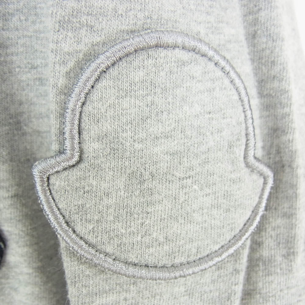 MONCLER モンクレール 22SS H20918C00038 8390T モンクレールジャパンタグ SS T-SHIRT フェルトロゴ Tシャツ 半袖 カットソー グレー系 L【中古】