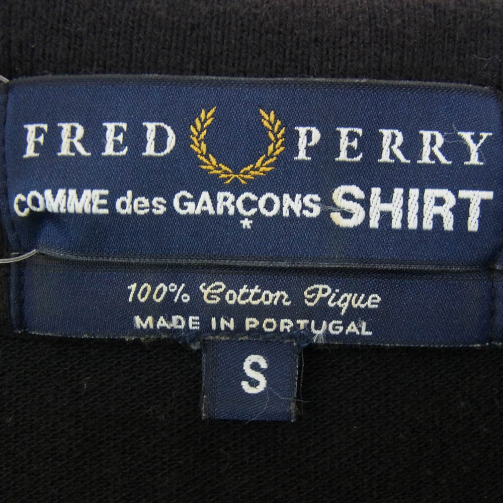COMME des GARCONS コムデギャルソン FRED PERRY フレッドペリー S13300 SHIRT x Fred Perry Polo Shirt フレッドペリー 半袖 ポロシャツ ブラック系 S【中古】