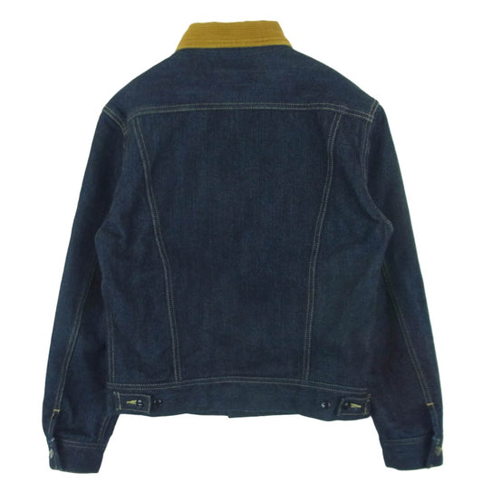 THE FLAT HEAD ザフラットヘッド FN-0J-D102 14.5oz 左綾 ジンバブエ コットン デニム ブランケット ジャケット インディゴブルー系 36【中古】