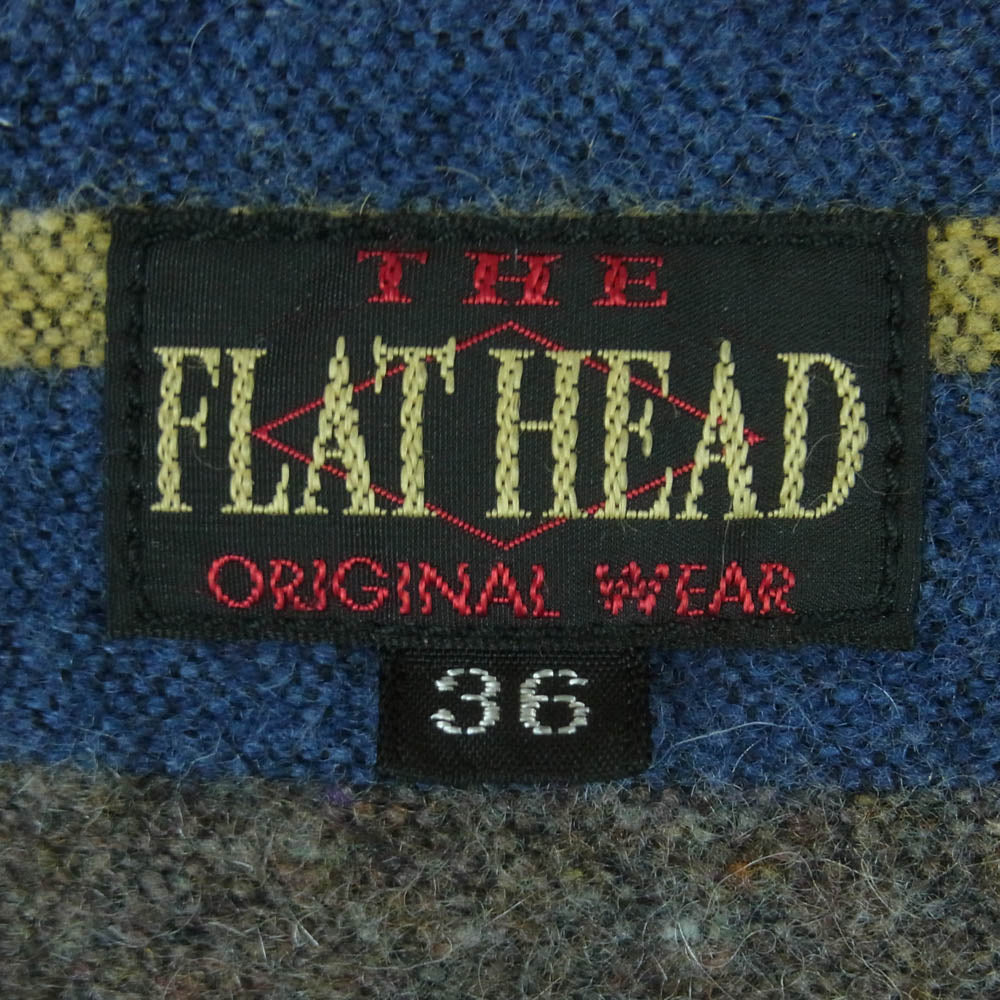 THE FLAT HEAD ザフラットヘッド FN-0J-D102 14.5oz 左綾 ジンバブエ コットン デニム ブランケット ジャケット インディゴブルー系 36【中古】