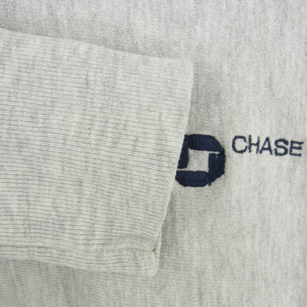 Champion チャンピオン 90s Reverse Weave リバース ウィーブ CHASE 刺繍タグ トレーナー スウェット グレー系 L【中古】