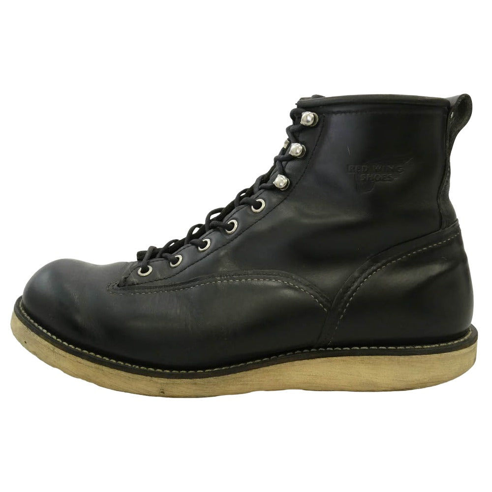 RED WING レッドウィング 2913 LINEMAN BOOTS ラインマン ワーク ブーツ ブラック系 9.5【中古】