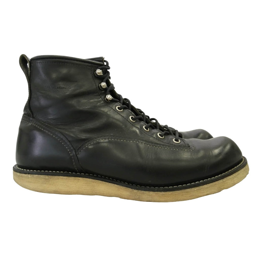 RED WING レッドウィング 2913 LINEMAN BOOTS ラインマン ワーク ブーツ ブラック系 9.5【中古】